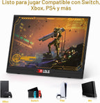 ALOLG 144Hz 16" Monitor portátil 1920x1200 FHD IPS con USB-C Mini H...