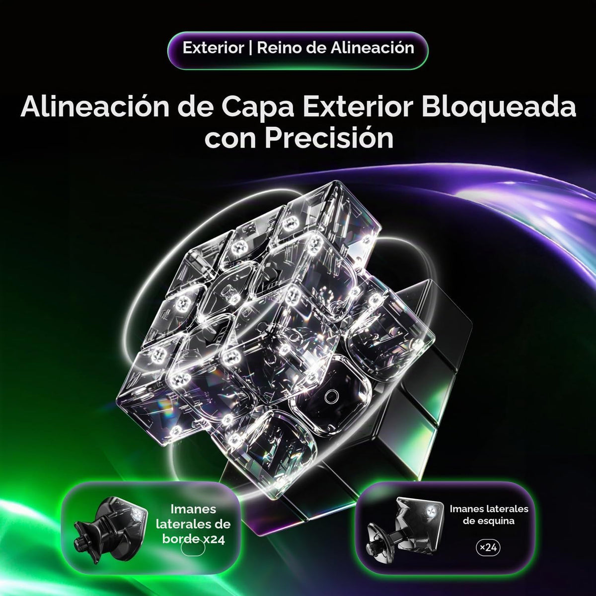 GAN 17 MagDrive Speed Cube 3x3 para Cubers, buque insignia de accionamiento