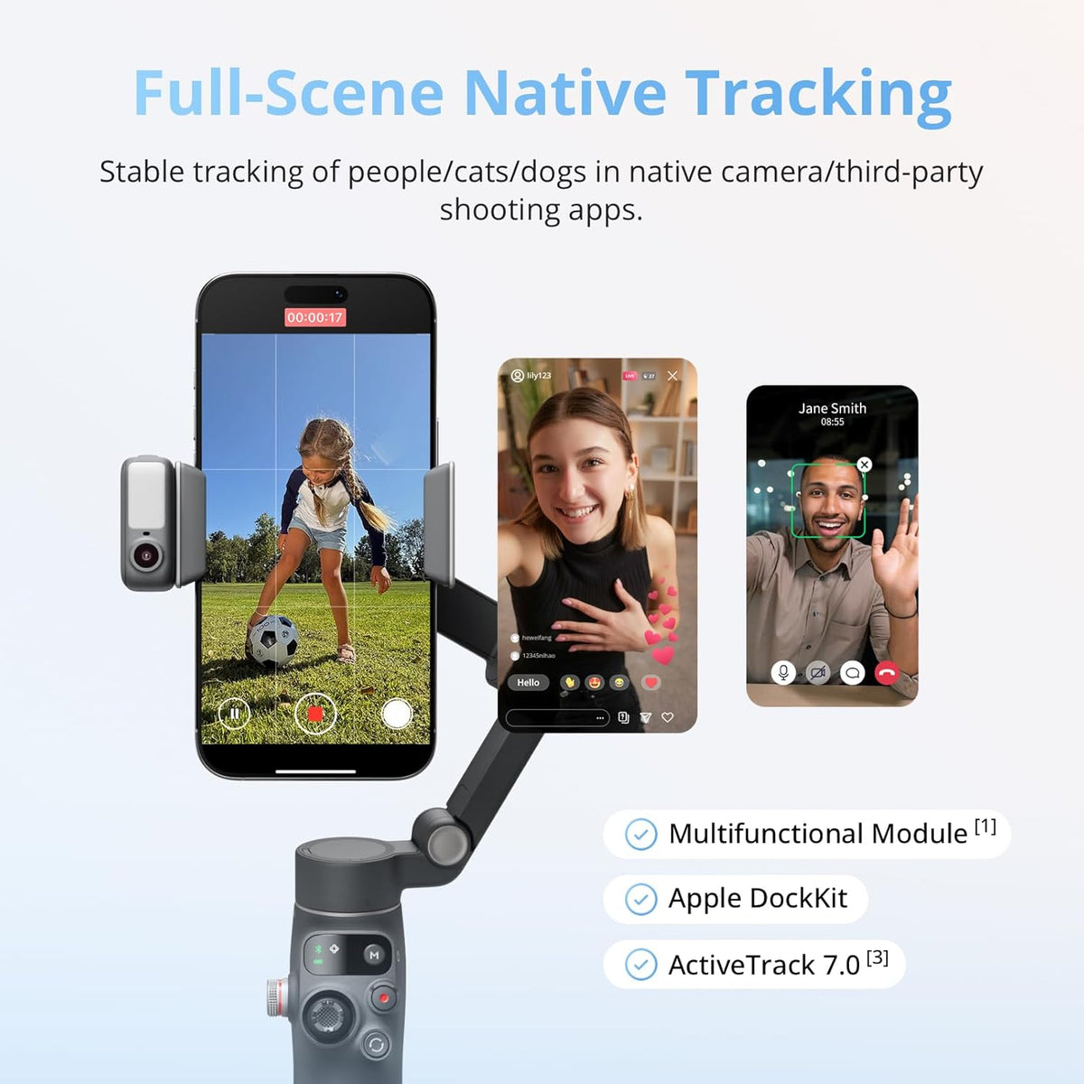 DJI Osmo Mobile 8 estabilizador de cardán para teléfono, estabilización de
