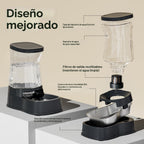Gardner Pet - Dispensador automático de agua para perros, bebedero de gravedad de acero inoxidable, 100% libre de BPA, cuencos de alimentación de agua de gran capacidad para perros medianos y grandes