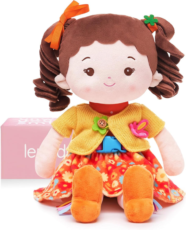 LeyaDoll Muñeca Sensorial de Aprendizaje para Niños Pequeños, Jugue...