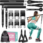 Kit de Barra de Pilates con Bandas de Resistencia, Equipo de Entrenamiento de Pilates para Mujeres