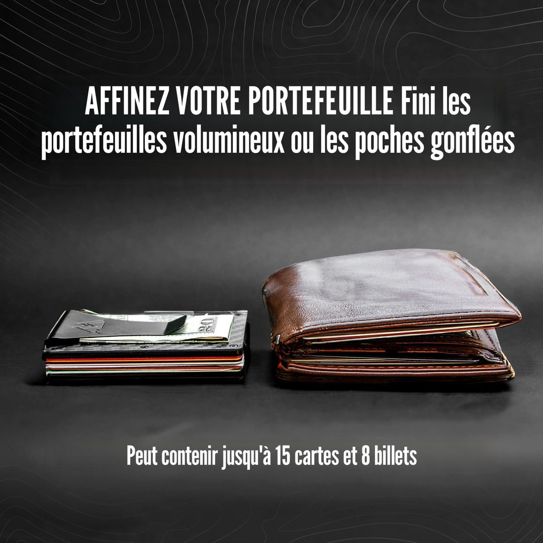 Mountain Voyage - Cartera minimalista para hombres y mujeres con cl...