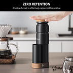 Geimori T38 Plus - Molinillo de café para expreso/goteo, antiestático de