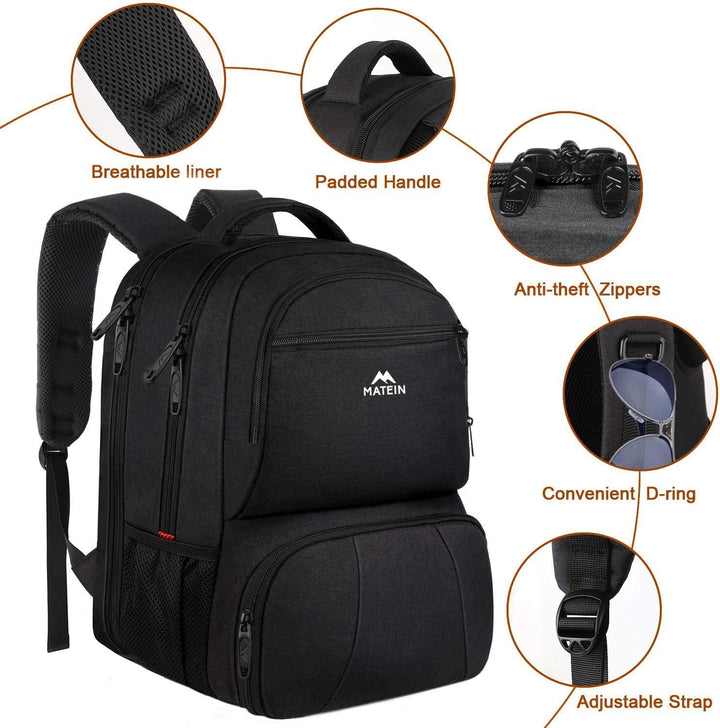 MATEIN Mochila de almuerzo para hombres, mochila térmica grande de...