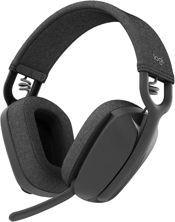 Logitech Zone Vibe 100 - Auriculares inalámbricos ligeros sobre la oreja con micrófono de cancelación de ruido, auriculares Bluetooth multipunto avanzados, funciona con equipos, Google Meet, Zoom,