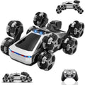 Coche de control remoto para niños, auto de acrobacias a control remoto con