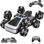 Coche de control remoto para niños, auto de acrobacias a control remoto con