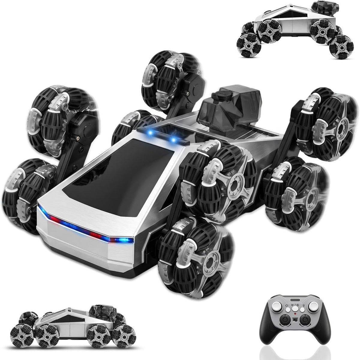 Coche de control remoto para niños, auto de acrobacias a control remoto con
