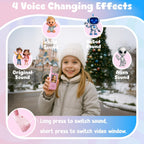 Video Walkie Talkies para Kids, 2 Pack Rechargeable Walkie Talkies con Screen, Indoor Outdoor Toy para 3 4 5 6 7 8 9 10 Year Old Girl, Christmas Birthday Gifts para Girls Age 3-12 (Pink)