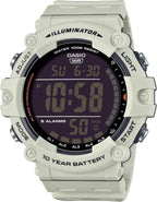 Casio Illuminator AE1500WH Series | Batería de 10 años | Retroiluminación LED | 5 alarmas | Cronómetro de 1/100 segundos | Reloj digital para hombre