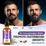 Aceite para el Crecimiento de la Barba - Concentración de Biotina a...