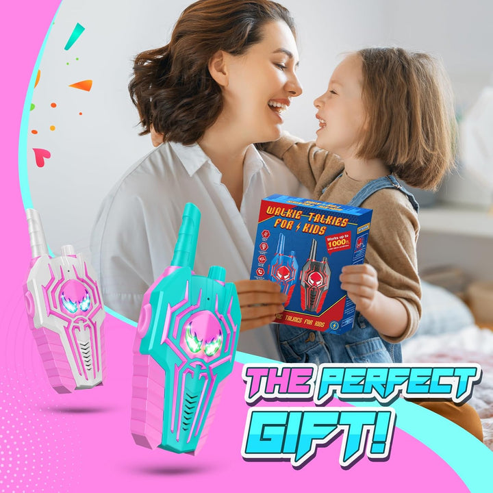 Walkie Talkies recargables para niñas: juguetes de cumpleaños regal...