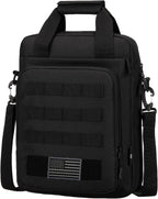 Bolsa de Mensajero Táctica ZHIERNA, Maletín Táctico para Laptop de Alta Resistencia con MOLLE, Bolso de Hombro para Hombre (Incluye Parche)