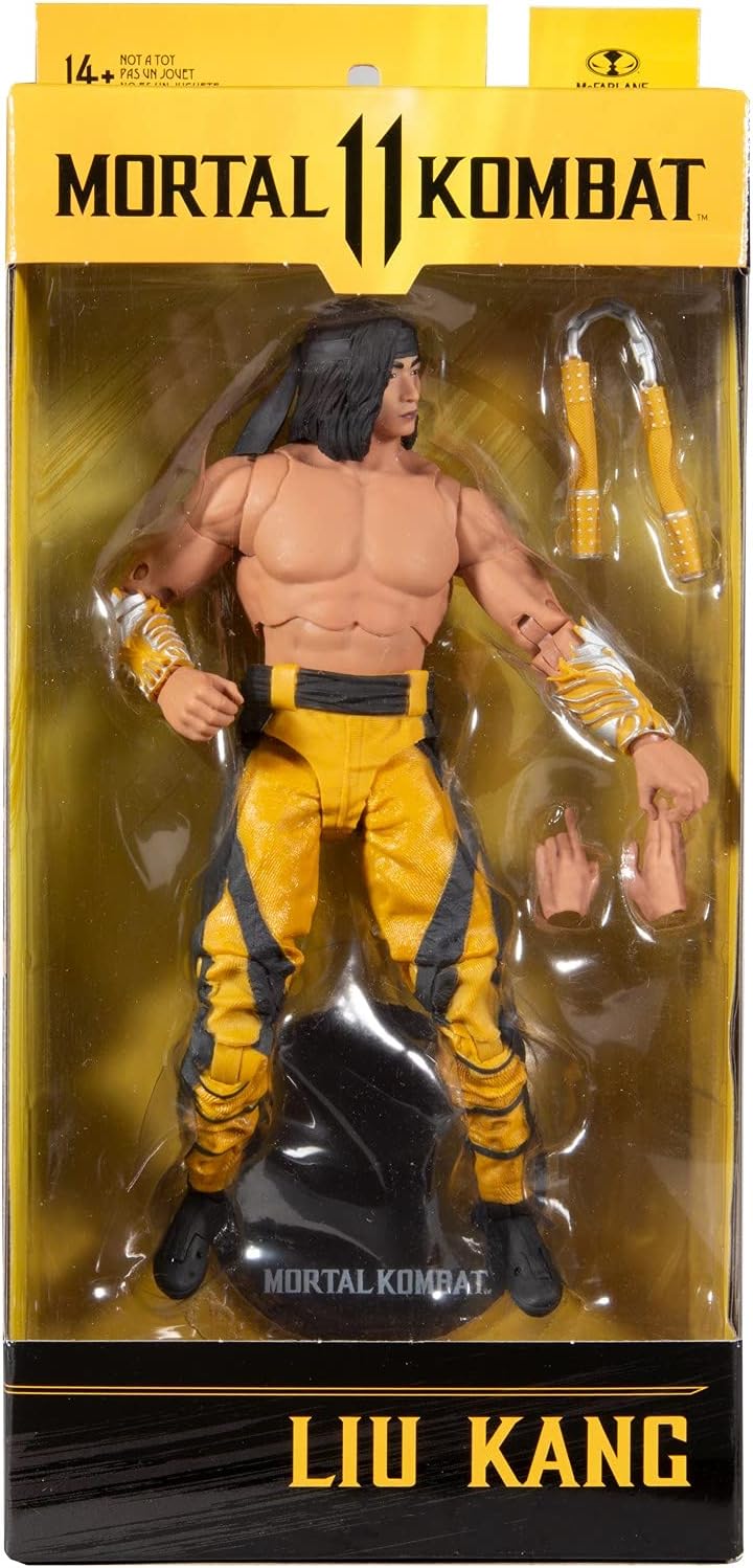 McFarlane Toys Mortal Kombat Liu Kang (Fighting Abbot) Figura de ac...