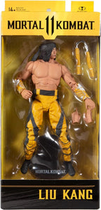 McFarlane Toys Mortal Kombat Liu Kang (Fighting Abbot) Figura de acción de 7 pulgadas, Caja