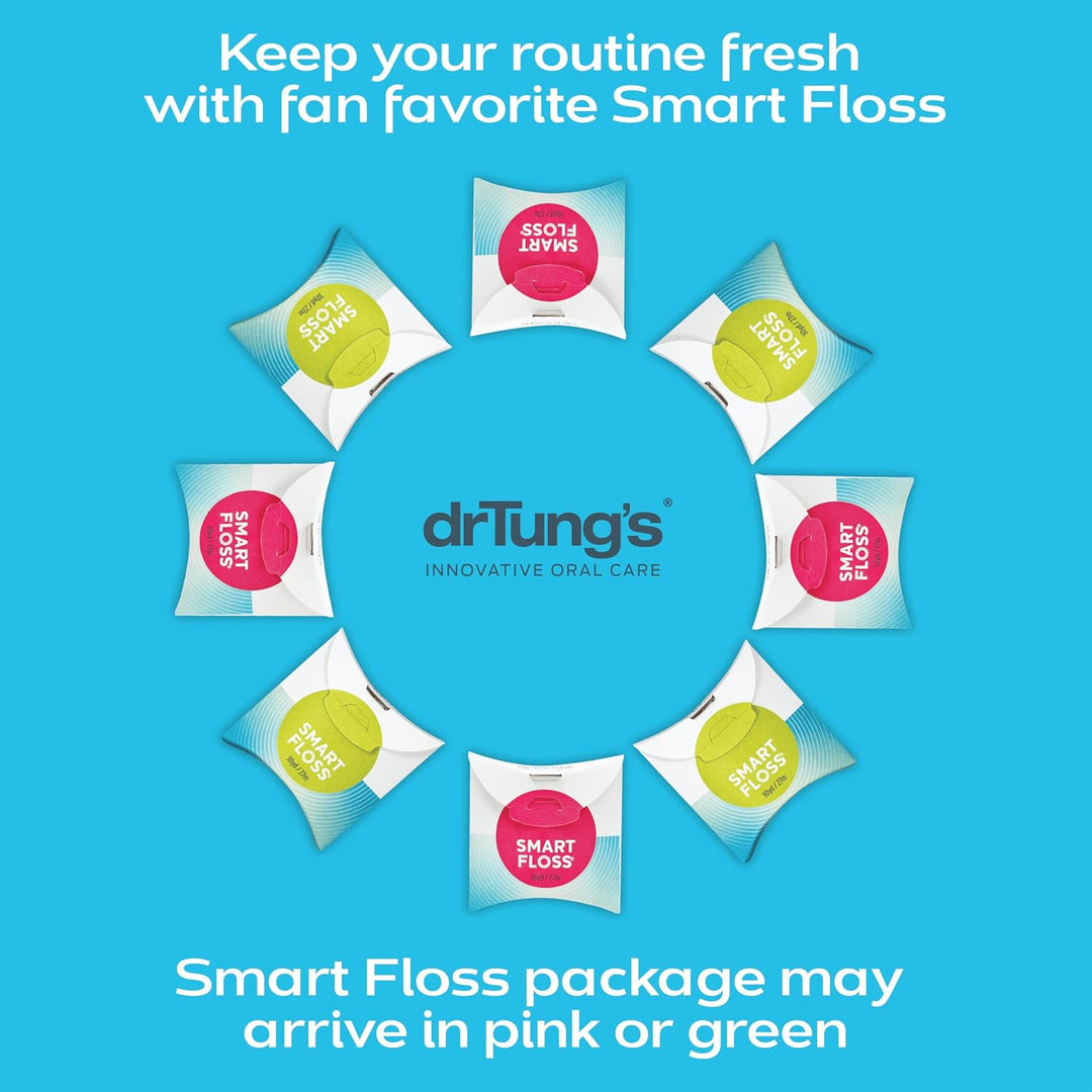 DrTung's Smart Floss - Hilo dental natural, sabor cardamomo, pa...