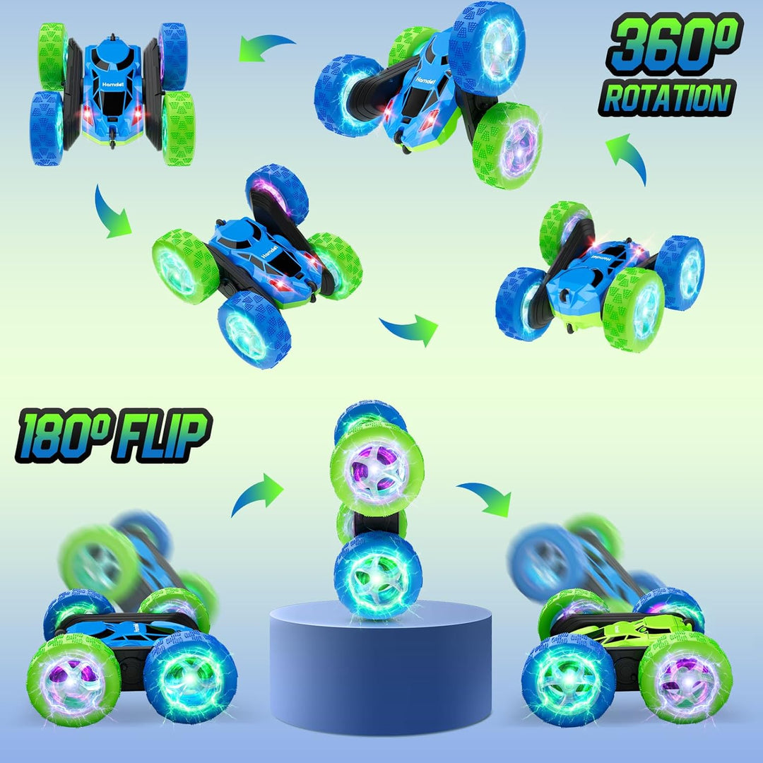 Hamdol Coches de juguete RC para niños de 6 a 12 años, auto girator...