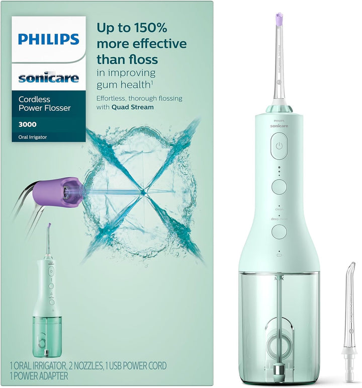 Philips Sonicare - Hilo dental inalámbrico 3000, hilo dental de agu...