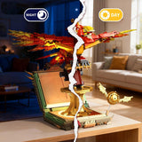 Juego de 1252 piezas Moc Fire Phoenix con bloque de