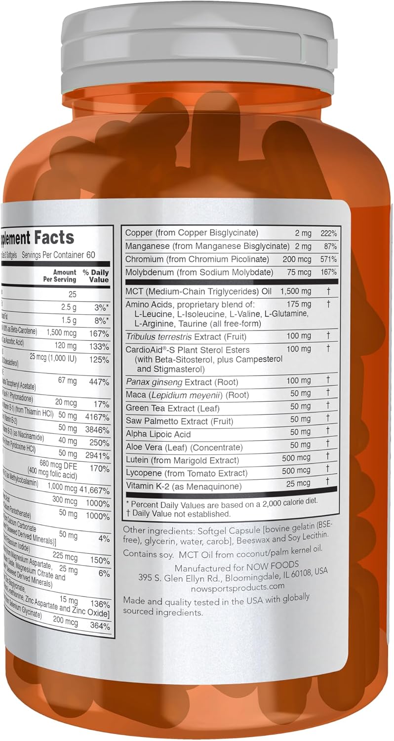 NOW Foods Sports Nutrition, Multi deportes extremos para hombre con...
