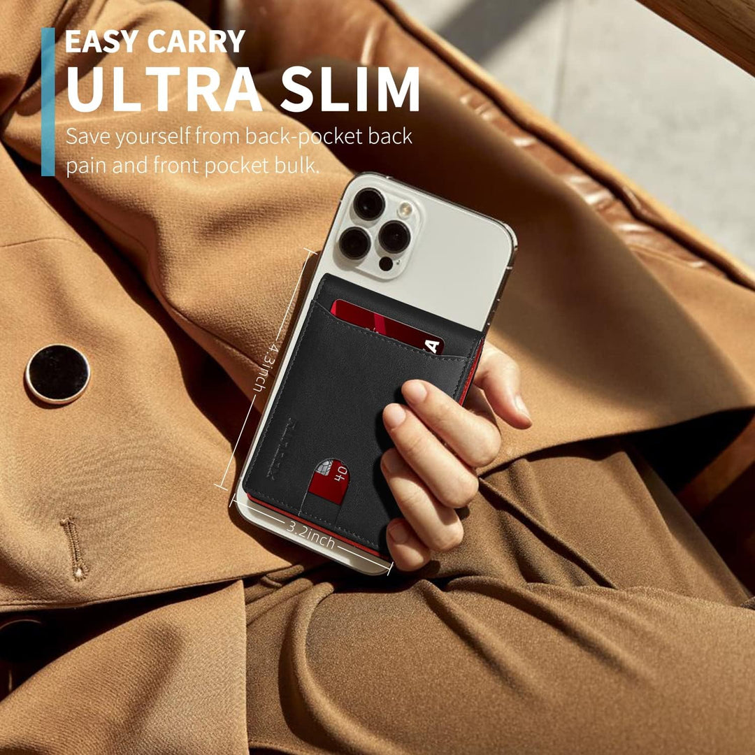 RUNBOX Cartera delgada para hombre, 11 ranuras para tarjetas de cré...