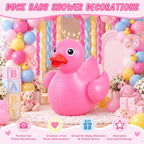 Hungdao Pato inflable gigante de 5 pies, enorme pato de goma, flotador inflable de piscina para adultos, verano, playa, piscina, decoración de fiesta