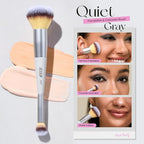Jessup Juego de 3 brochas de maquillaje facial de doble cara