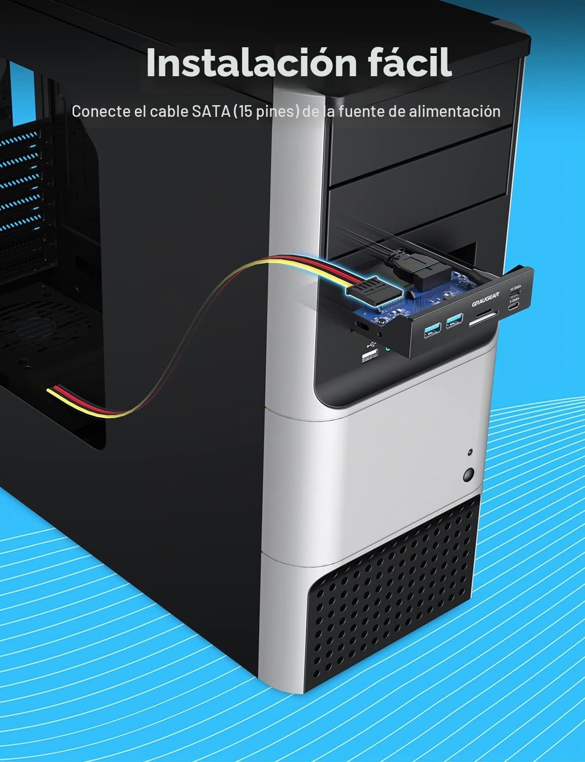 GRAUGEAR, G-MP01CR, hub USB 3.2