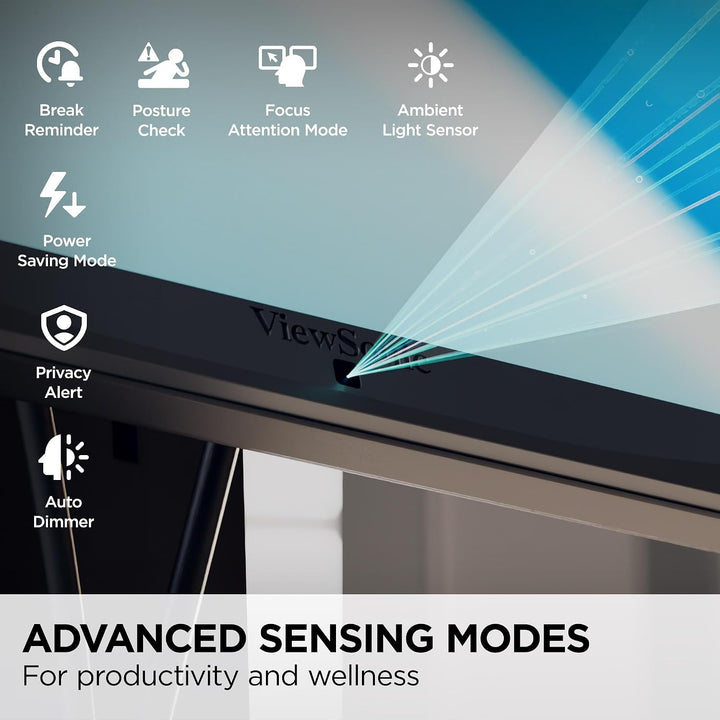 ViewSonic VG2748A-2K Monitor de 27 pulgadas 1440p, IPS con sensor d...
