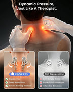 Masajeador de cuello inalámbrico con calor para aliviar el dolor de