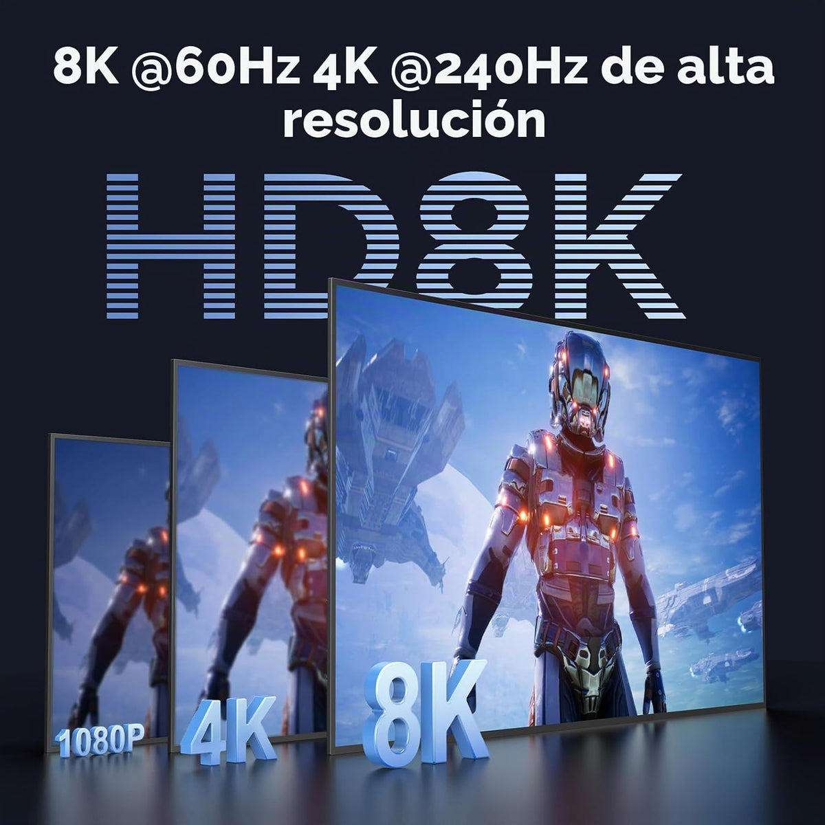 UGREEN 8K@60Hz HDMI Displayport KVM Switch 3 monitores 2 ordenadore...