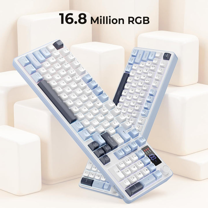 Redragon Teclado inalámbrico para juegos, teclado de computadora RG...