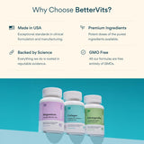 Bettervits Multivitamínico para mujeres y hombres | Multivitamínico...