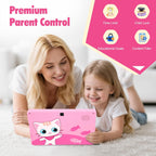 Tablet para niños de 7” de UJoyFeel con control parental, Rosa