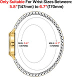 Relojes pequeños de oro para mujer, reloj analógico de esfera fácil de leer, caja ovalada, banda de expansión de acero inoxidable, reloj impermeable