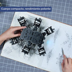 Robot hexápodo 18DOF para programación Arduino, Spider Walking Crawling Self-Balancing AI Visión Control de Voz, Evitación de Obstáculos, Educación STEM Robot de código abierto con tutoriales, kit estándar miniHexa