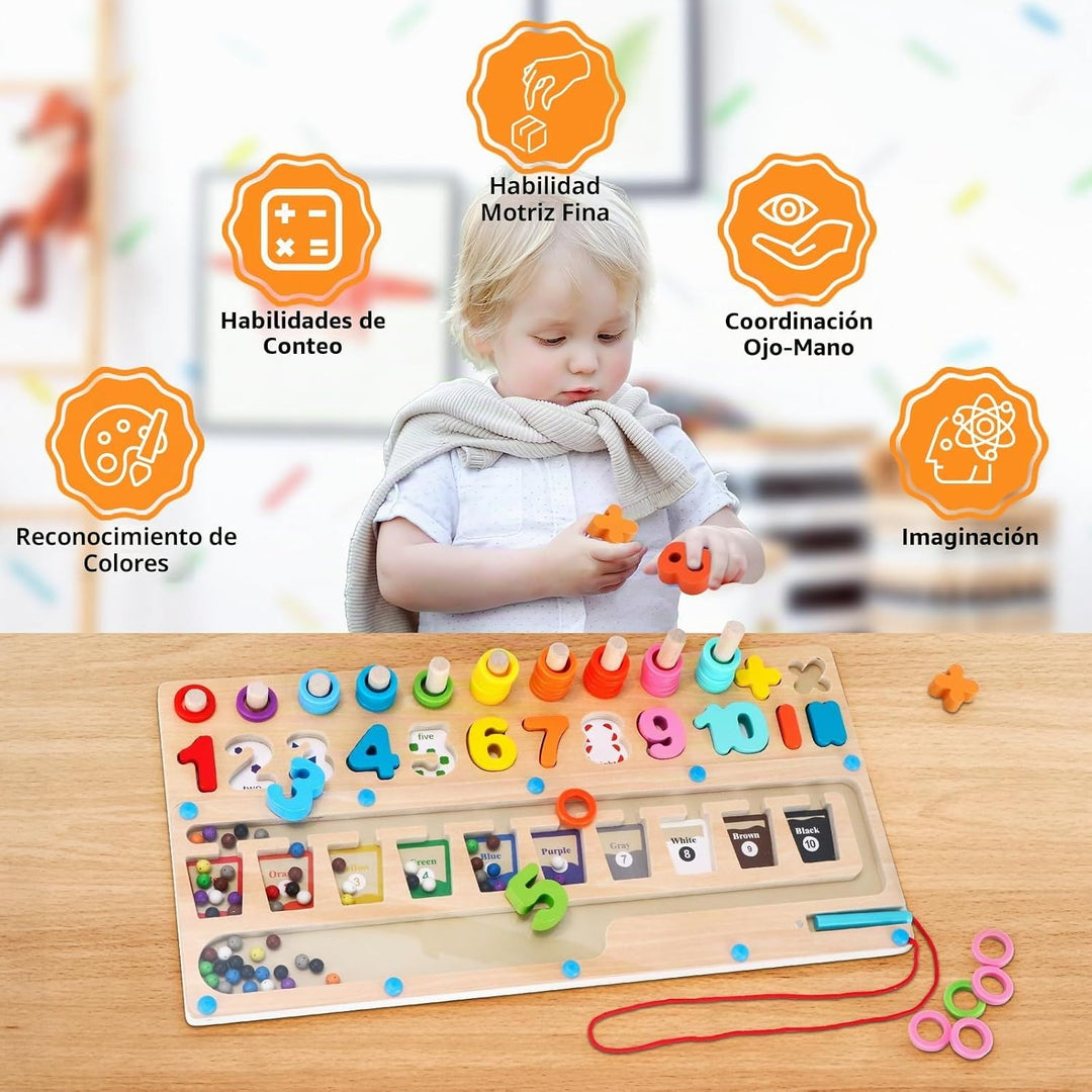 Rideomon Juguetes Montessori 3 en 1 para niños de más de 3 años, ju...