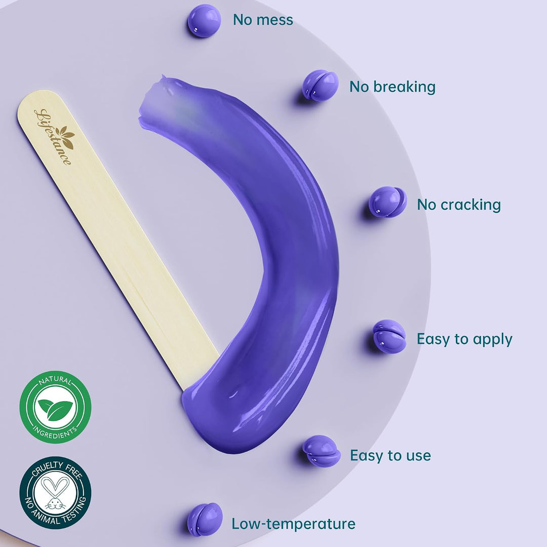 Lifestance - Kit de perlas de cera de 2.5 libras, perlas de cera du...