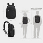 Travelon - Mochila antirrobo clásica grande multiusos, Negro