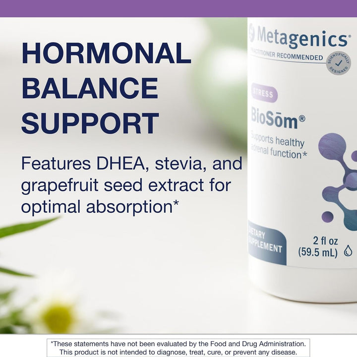 Metagenics BioSom DHEA líquido en aerosol, DHEA liposomal de 5 mg p...