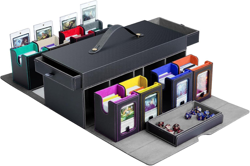 TiMOVO MTG Commander - Caja modular 11 en 1 para TCG/PTCG, color arcoíris