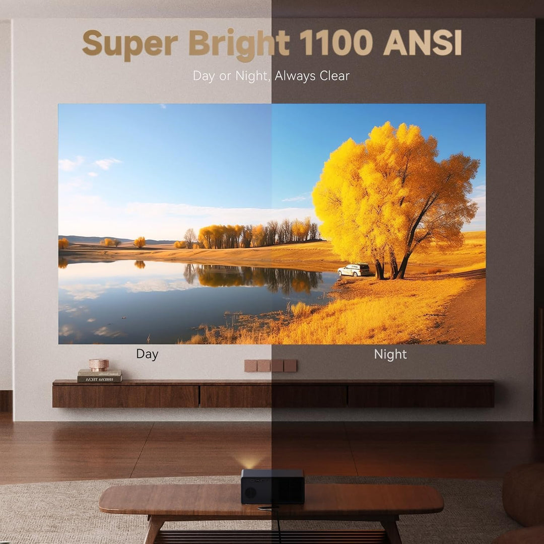 Proyector Wanbo X5 Pro Google TV compatible con 4K, proyector intel...