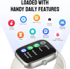 Reloj inteligente para mujeres y hombres, rastreador de fitness HD de 1.83 pulgadas (respuesta/hacer llamadas) con monitor de frecuencia cardíaca 24/7/sueño/SpO2, resistente al agua IP68, más de 100