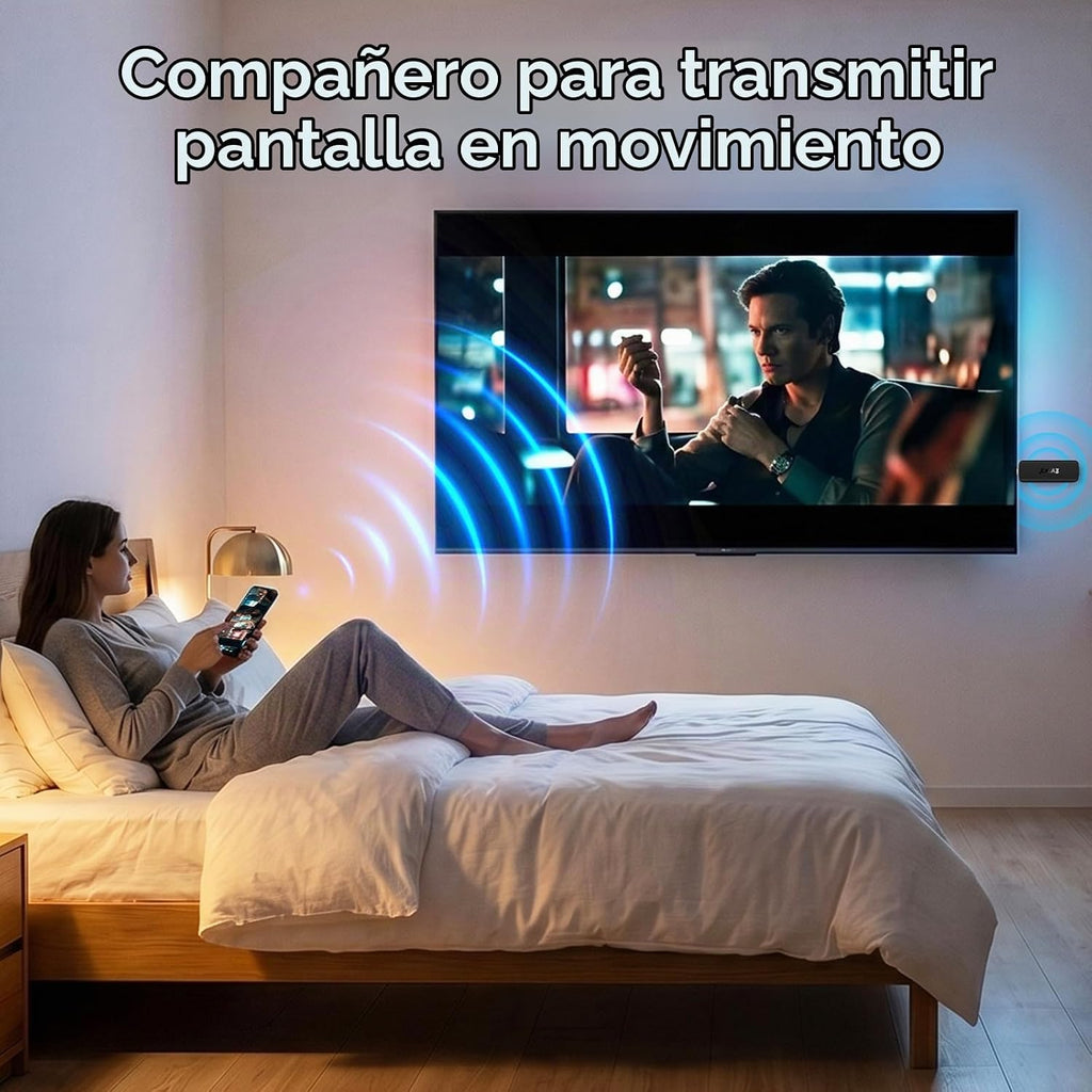 Android TV Stick 4K 2026, 2GB 16GB | Android 14, CPU RK3518 de cuatro núcleos, 4K HDR10+, WiFi 6 2.4G/5G de doble banda, USB 3.0, Bluetooth 5.4, control remoto por voz