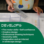MindWare Art-chitect Paisajista para niños - Kit de diseño de paisaje 3D para niños a partir de 8 años - Aprende los conceptos básicos de la arquitectura mientras diseñas de principio a fin