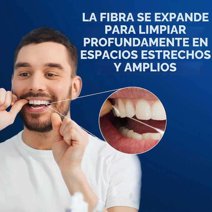 Oral-B Hilo dental expandible, menta, se expande para una limpieza...