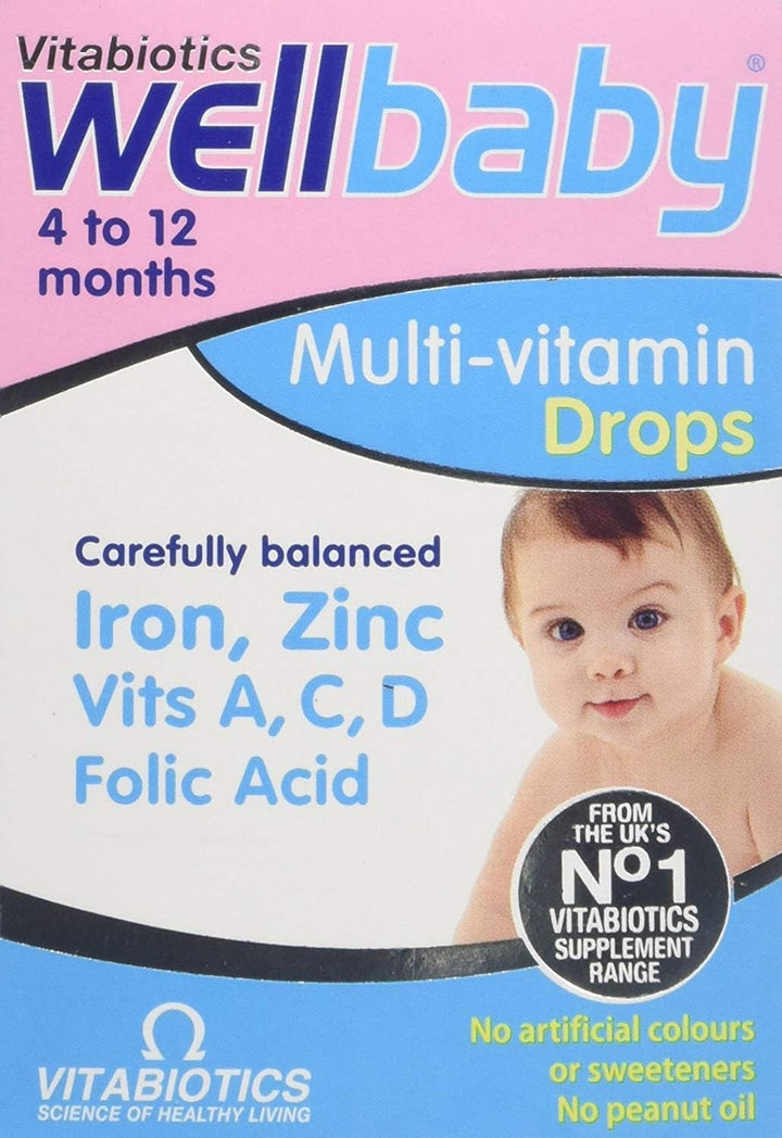 Vitabiotic (2 unidades) - Wellkid Baby Drops 30Ml Paquete de 2 | Go...