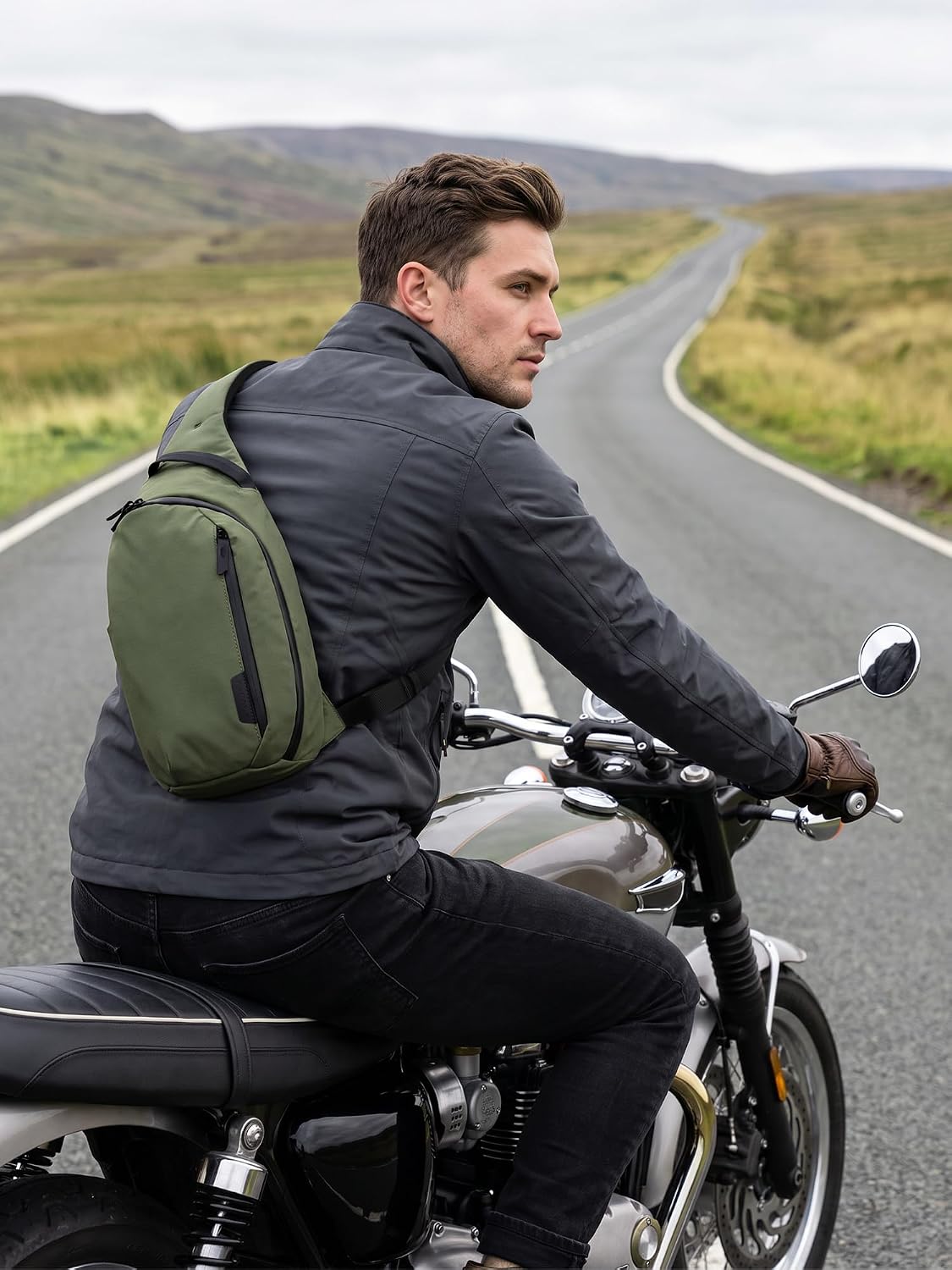 ALPAKA Metro Bandolera para el Hombro Izquierdo 7.5L - Bolso Bandolera para Hombre, Mochila de Hombro - Caben Tablet de 11" - Bandolera de un Solo Hombro