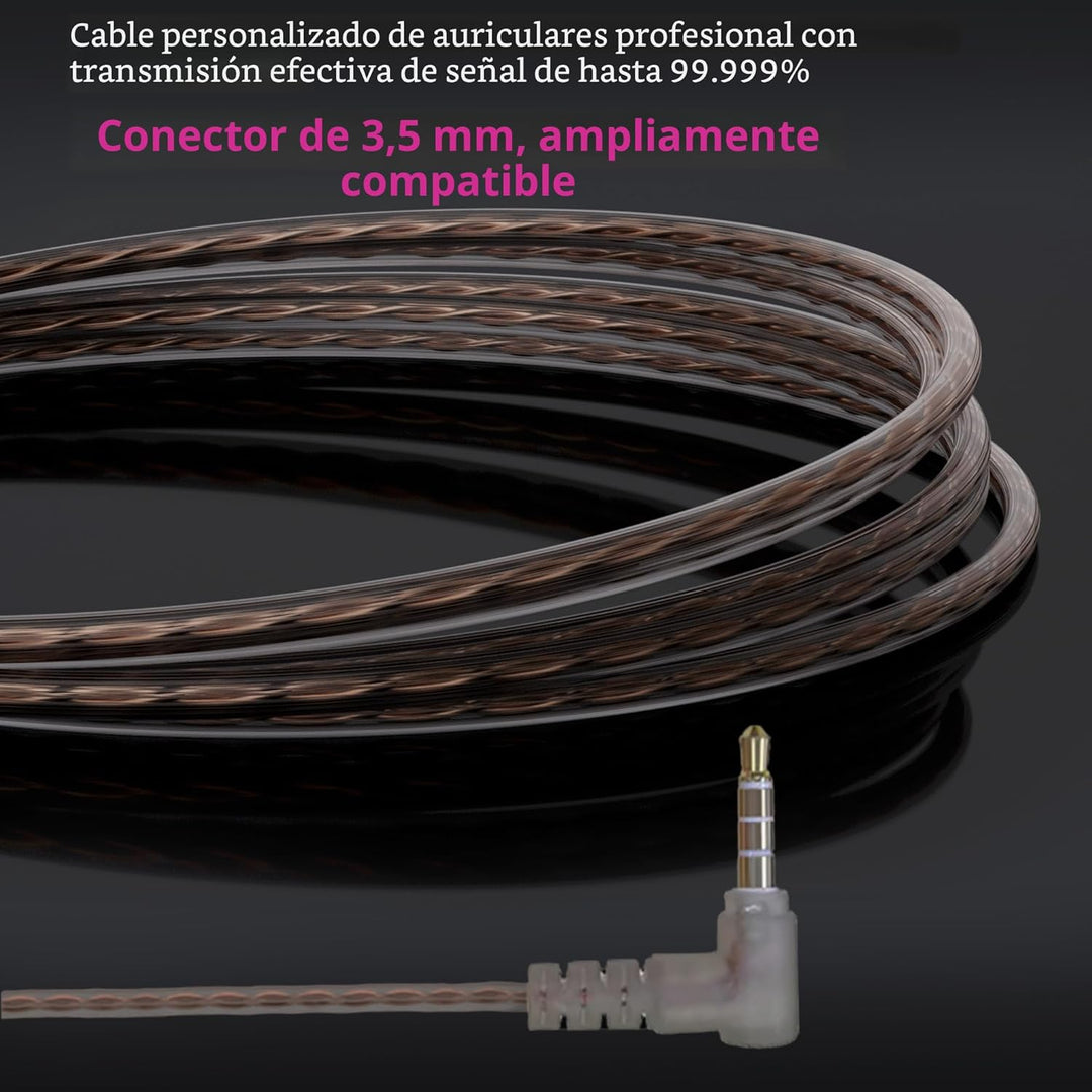 YINYOO Easy KZ ZST Armadura Híbrida Colorida con Auriculares Intrau...